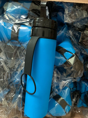 750 ML Collapsible Silicone Water Bottle - Fun Run Box