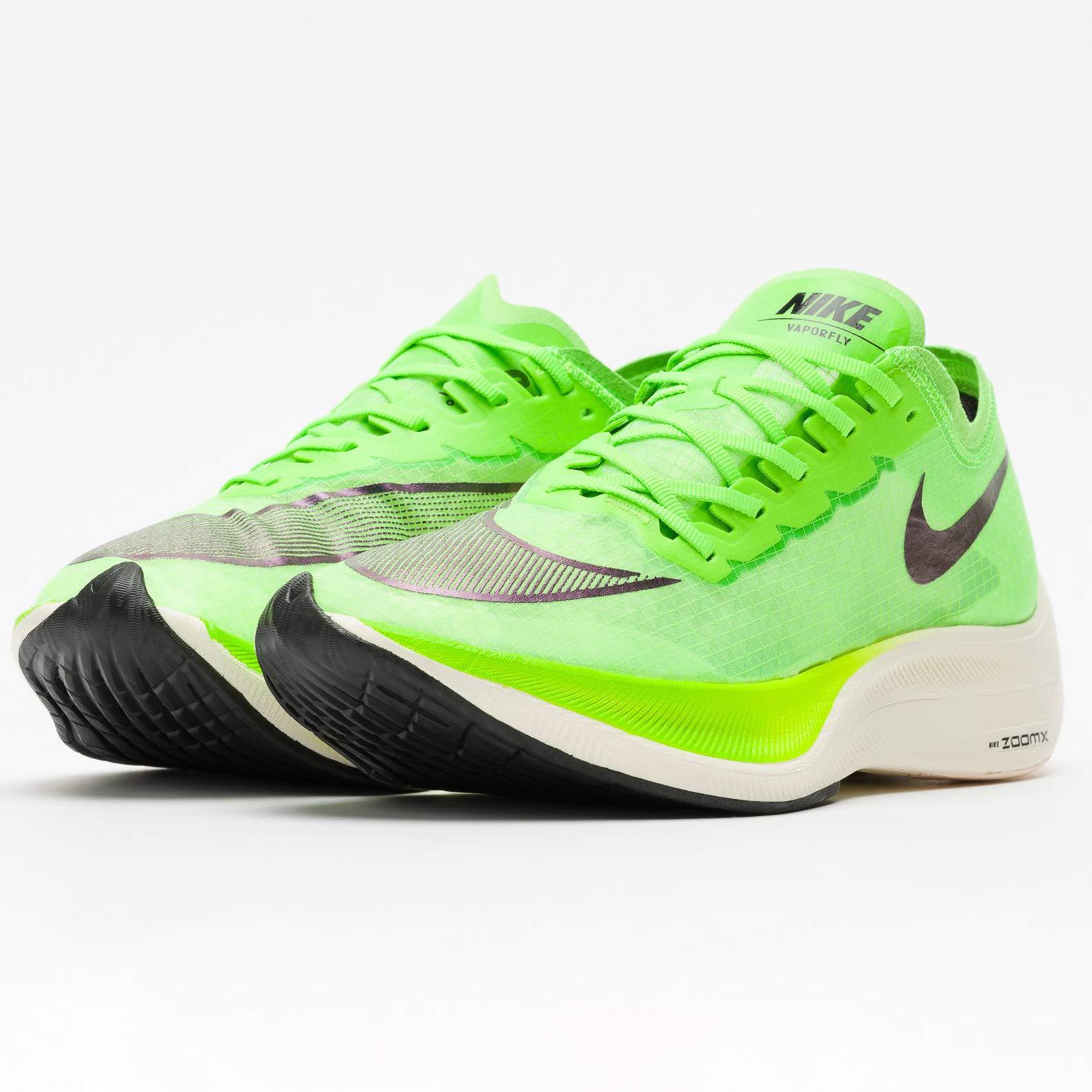 Nike ZoomX Vaporfly Next% Running Shoes (M4.0/W5.5, Green/Black) - Fun Run Box